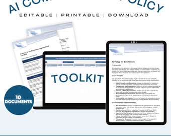 UK AI Compliance Policy Template: Bias Mitigation, Data Governance (Digital Template)