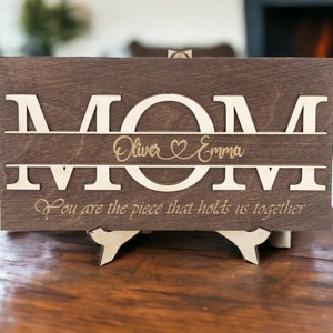 Personalized Mothers Day Gift | Mothers Day Gift | Mom Sign | Gift for Mom | Rustic Sign for Mom | Family Sign Gift Idea | Mother&#39;s Day