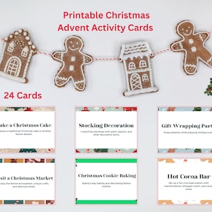 24 Printable Christmas Activity Cards/ Kids Fun/Family Activities