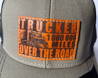 Trucker Cap mit Aufnäher aus Leder OTR