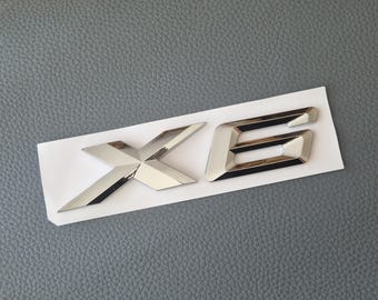 BMW X6 embleemsticker kofferbak sticker badge zilver E71 F16 G06