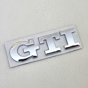 Gti Emblem Badge Silver Rear Trunk Logo Sticker Polo Golf Mk7 Mk6 Mk8 Mk5 Car Accessories