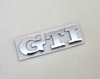 Gti Emblem Badge Silver Rear Trunk Logo Sticker Polo Golf Mk7 Mk6 Mk8 Mk5 Car Accessories