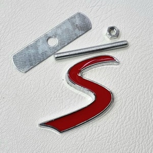 Cooper S Grille Badge Logo Silver Front Grill Emblem Mini JCW R53 R55 R56 R57 R58 R59 Car Accessories