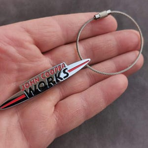 Mini Cooper Keychain Logo Metal Keyring JCW Car Accessories Gift For Men Birthday Christmas
