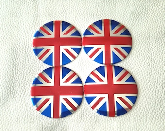 Great Britain Flag 56mm Wheel Cap Stickers Emblem Car Accessories