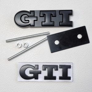 Gti Front Grill Badge + Gti Rear Trunk Logo Emblem Sticker Mk7 Mk6 Mk8 Mk5 Car Accessories