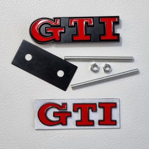 Gti Front Grill Badge + Gti Rear Trunk Logo Emblem Sticker Mk7 Mk6 Mk8 Mk5 Car Accessories