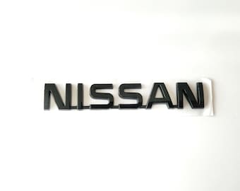 Nissan Letters Sticker Kofferbak Achterklep Embleem Badge Logo Zwart Auto-accessoires