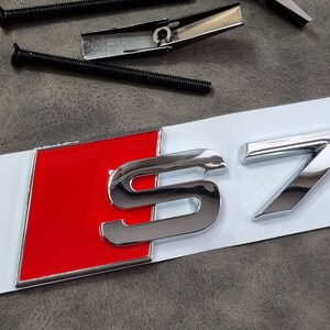 S7 Grille Badge Front Logo + S7 Emblem Rear Trunk Sticker Car ...