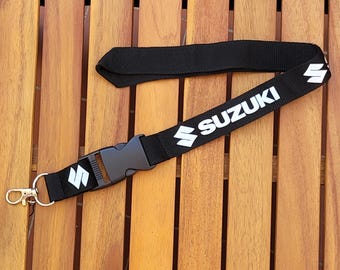 Suzuki Leather Keychain Lanyard: Car & Motorcycle Accessories