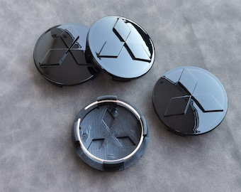 Mitsubishi Hub caps 60mm Centro de Ruedas Llantas de Aleación Accesorios para Coches