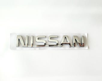 Nissan Letters Sticker Kofferbak Achterklep Embleem Badge Logo Zilveren Auto-accessoires