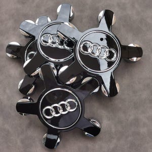 Tapacubos con Emblema Logo Audi Centro de Llantas 4F0601165N Farbe Negro