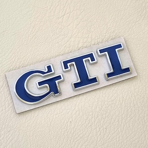 Gti Emblem Badge Blue Rear Trunk Logo Sticker Polo Golf Mk7 Mk6 Mk8 Mk5 Car Accessories