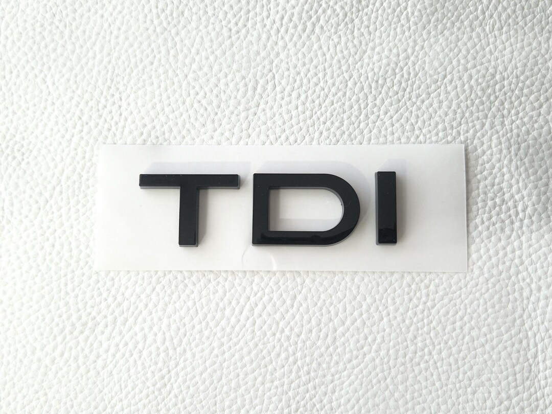 Tdi Emblem Letters Black Rear Trunk Sticker Badge Logo - Etsy