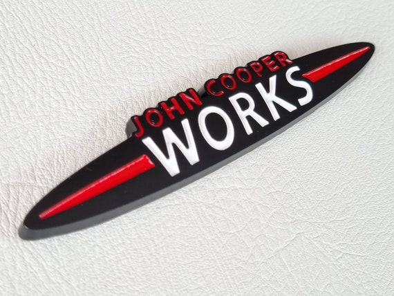 Emblema Portellone Mini In Metallo – Logo John Cooper Works (JCW) 135mm Per Clubman E One - Foto 4