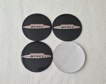 John Cooper Works 56mm Wheel Cap Stickers Emblem JCW Car Accessories