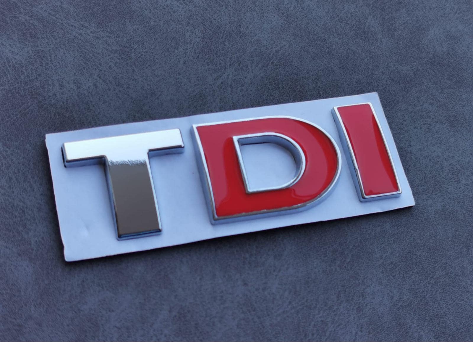 Emblem TDI Badge Silver Rear Trunk Logo Sticker Polo Golf Mk7 Mk6