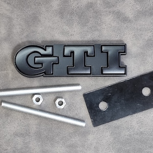 Gti Grill Badge Logo Front Grille Black Emblem Mk7 Mk6 Mk8 Mk5 Car Accessories