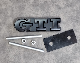 Gti Grill Badge Logo Front Grille Black Emblem Mk7 Mk6 Mk8 Mk5 Car Accessories