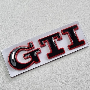 Gti Emblem Badge Rear Trunk Logo Sticker Polo Golf Mk7 Mk6 Mk8 Mk5 Car Accessories
