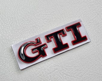 Gti Emblem Badge Rear Trunk Logo Sticker Polo Golf Mk7 Mk6 Mk8 Mk5 Car Accessories
