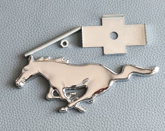 Mustang Grille Badge Metal Logo Grill Emblem Car Accessories