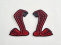 Mustang Shelby Wing Badge Logo 2pcs Fender Side Emblem Sticker Snake Cobra Gt500 Car Accessories product logo