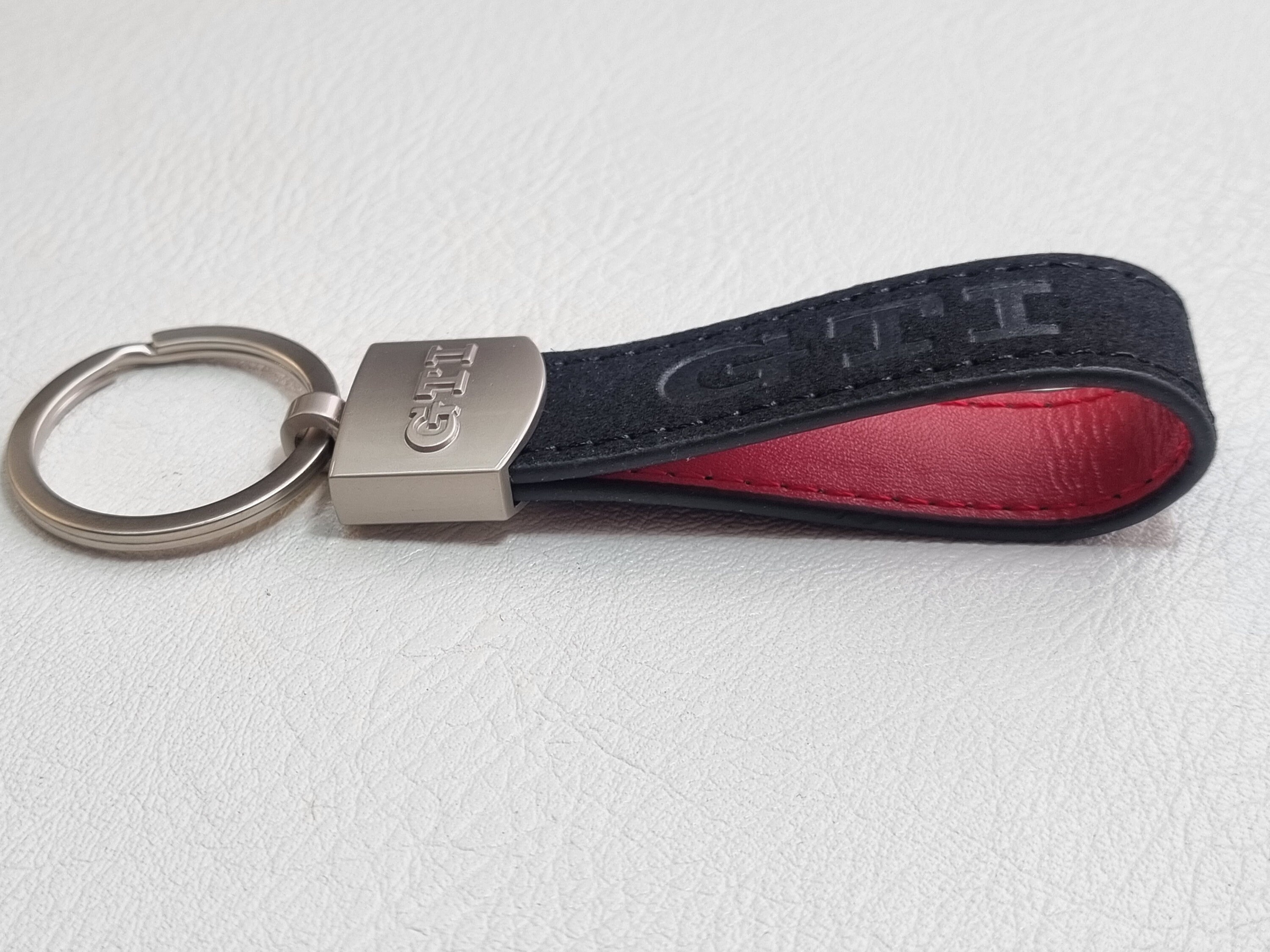 Portachiavi Gti in pelle con logo, portachiavi Golf Mk7 Mk8 Mk6 Mk5 Polo, accessori per auto, regalo per uomo, compleanno, Natale - Italia
