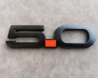 2pcs Emblemas Laterales Para Mustang GT 500 Shelby Color Negro Mate