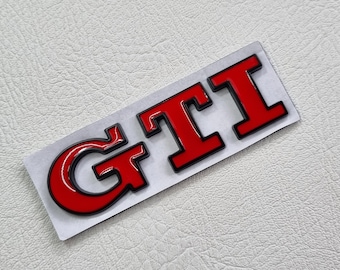 Gti Emblem Badge Red Rear Trunk Logo Sticker Polo Golf Mk7 Mk6 Mk8 Mk5 Car Accessories