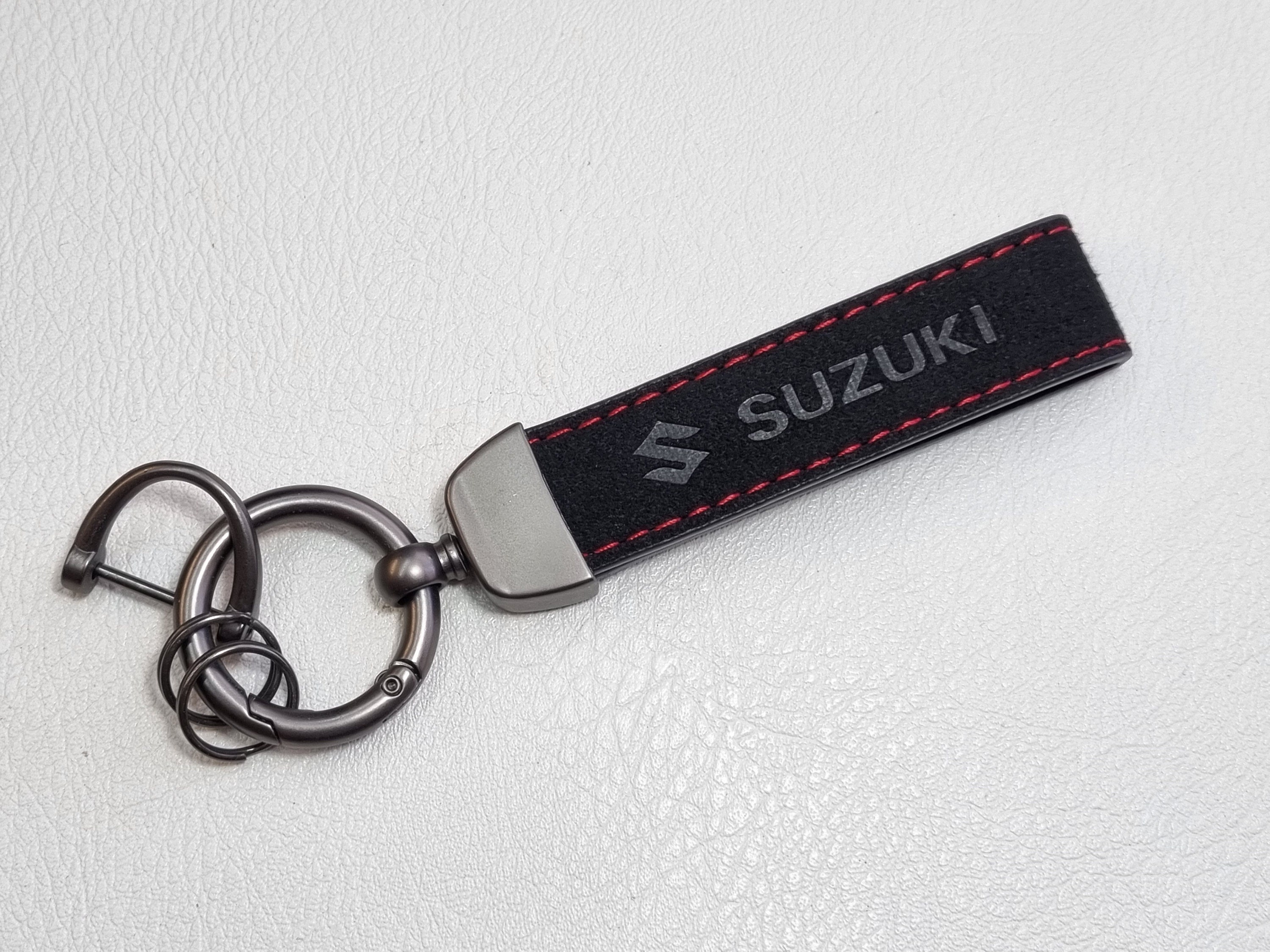 Portachiavi MOTO LOGO SUZUKI In Gomma Con Etichetta Bifacciale - Foto 9