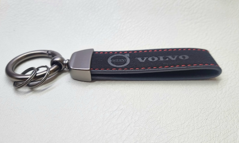 Volvo Keychain Leather Keyring Lanyard Logo Car Accessories Gift for ...
