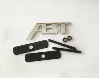 ABT Grille Badge Logo Zilveren Grill Embleem Auto-accessoires