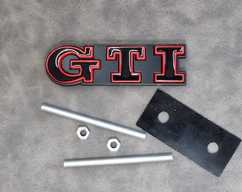 Gti Grill Badge Logo Front Grille Emblem Mk7 Mk6 Mk8 Mk5 Car Accessories