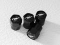 Mustang Tire Valve Caps 4Pcs Logo Horse Stem Dust Air Cap Car Accessories product logo