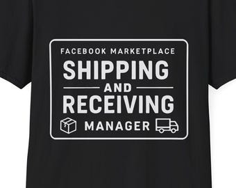 Grappig Facebook Marketplace Manager-T-shirt: cadeau onlineverkoper