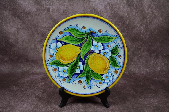 Amalfi Lemon Wall Plate by Alfonso Fusco – Vintage Italian Art - Etsy