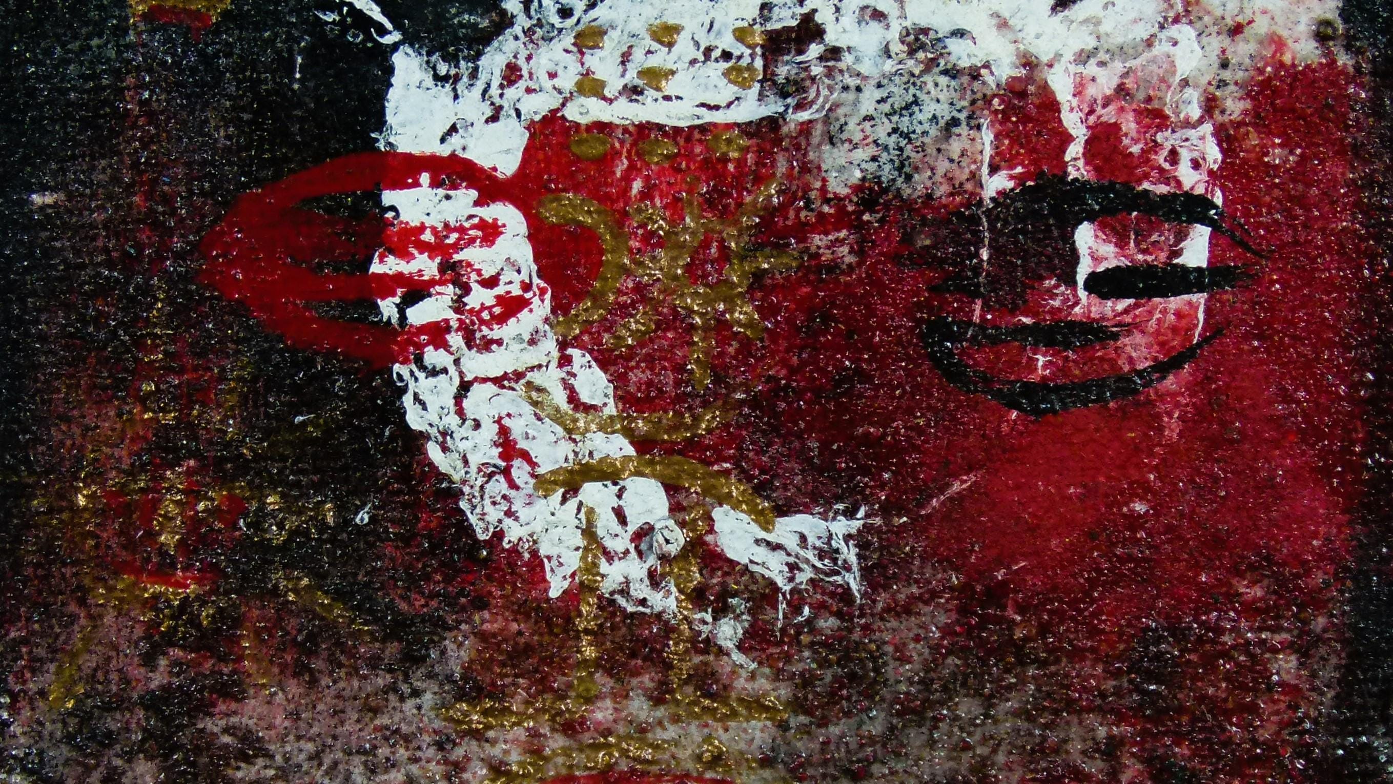 ゼ・ノブレによるミクストメディア抽象画 – サイン入り、額入り - Etsy