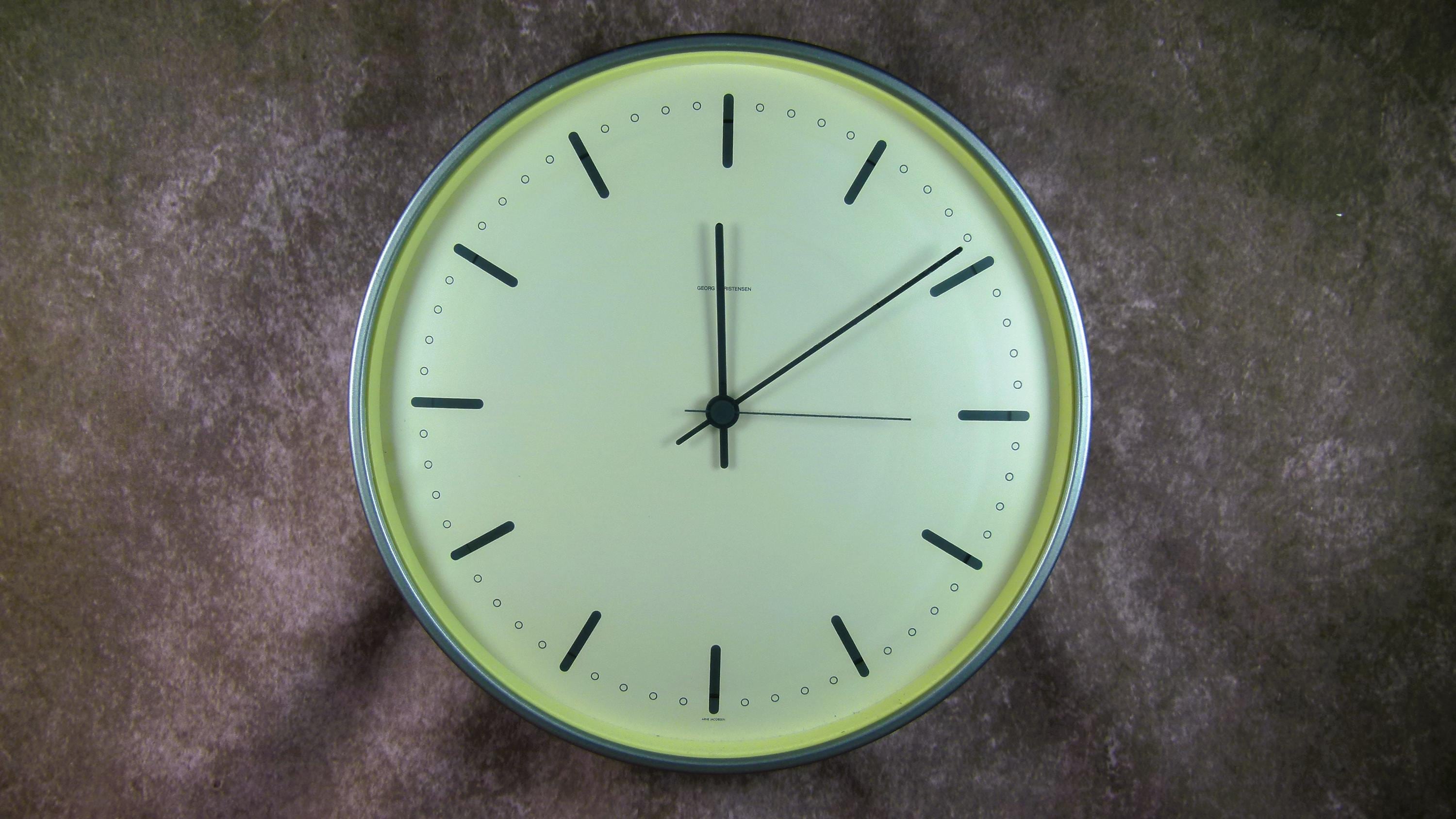 City Hall Wall Clock by Arne Jacobsen for Georg Christensen