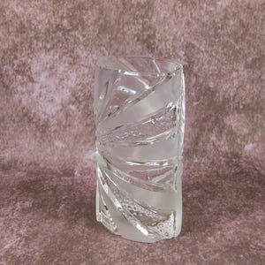 Joska Crystal Vase – 1970s Spiral Elegance