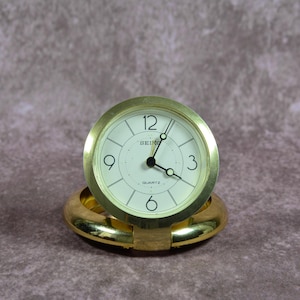 Vintage Seiko Brass Travel Alarm Clock – Functional Design