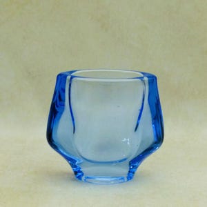 František Vizner Vase – 1960s Blue Glass Innovation