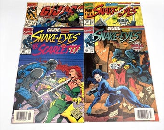 GI Joe # 134 135 137 138 Tutti i lotti da edicola Snake Eyes Ninja Force 1993 Tiratura limitata