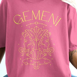 Gemini Zodiac Sign T-Shirt, Astrology Fans Tee, Gemini Twins Shirt, Unique Horoscope Design, Birthday Gift Ideas
