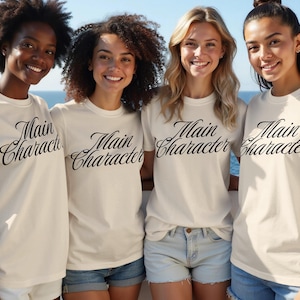 Hauptfigur T-Shirt, Grafik-T-Shirt, Unisex-Shirt, lustiges Zitat-Oberteil, lässiges Outfit, einzigartiges Design, trendiges Text-T-Shirt, Geschenkidee