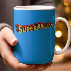 スーパーマママグ、楽しいスーパーヒーローマママグ、ユニークな母の日ギフト、ママのためのかわいいコーヒーカップ、スーパーママギフトのアイデア、クールなマママグ