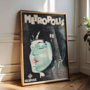 Metropolis Movie Poster: Retro Sci-Fi Film Art Print