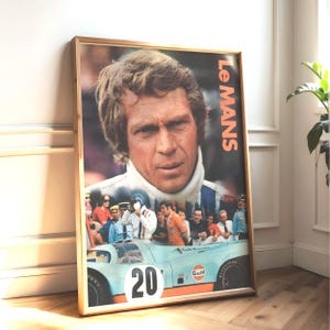 Vintage Racing Poster: Classic Motorsport Wall Art Print